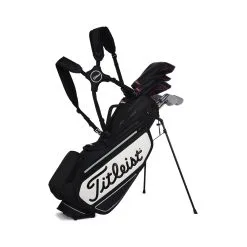 Titleist Tour Series Premium StaDry Stand Bag Black / White -Golf Clubs Sales 2022 Premium Stand StaDry Black White TB22SXSF2E 01 Hero 01