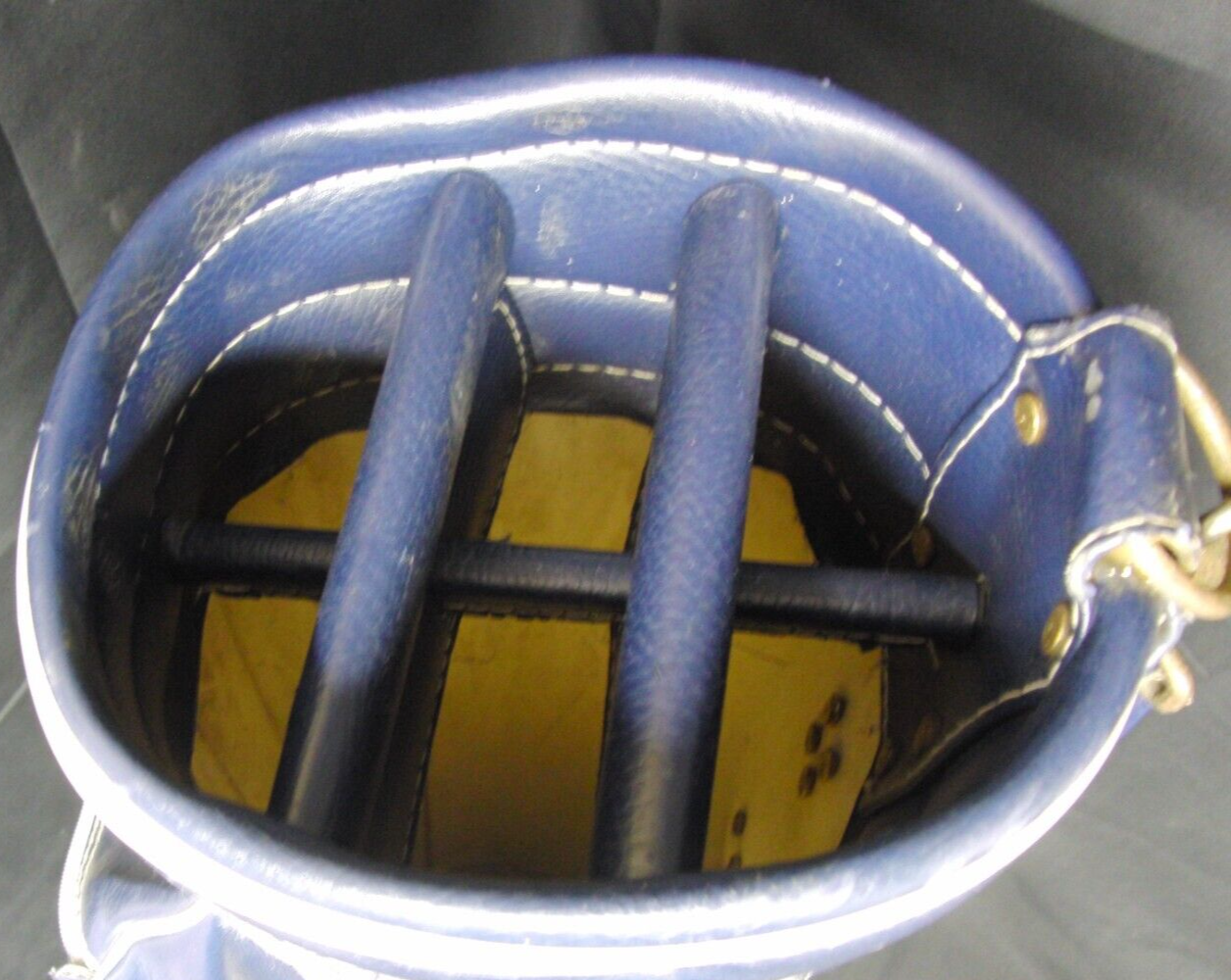 Vintage 6 Division Vintage Ben Hogan Cream Blue Red Trolley Cart Golf Bag 7 Vintage 6 Division Vintage Ben Hogan Cream Blue Red Trolley Cart Golf Bag - Image 5