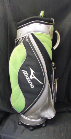 5 Division Mizuno Silver Black & Green Tour Trolley Cart Golf Bag -Golf Clubs Sales 32 7379bada 3adc 40ad bcd7 a37d10480668