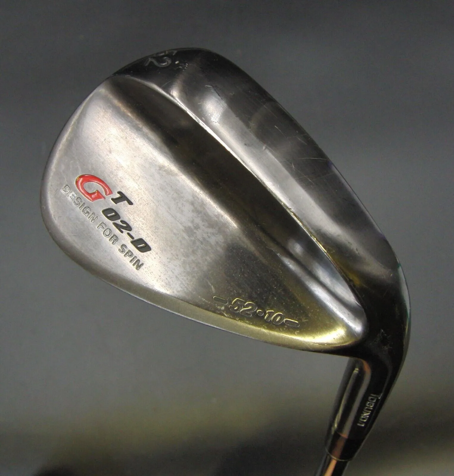 Japanese Tobunda GT 02-D Design For Spin 52°Gap Wedge Regular Steel Shaft 3 Japanese Tobunda GT 02-D Design For Spin 52°Gap Wedge Regular Steel Shaft