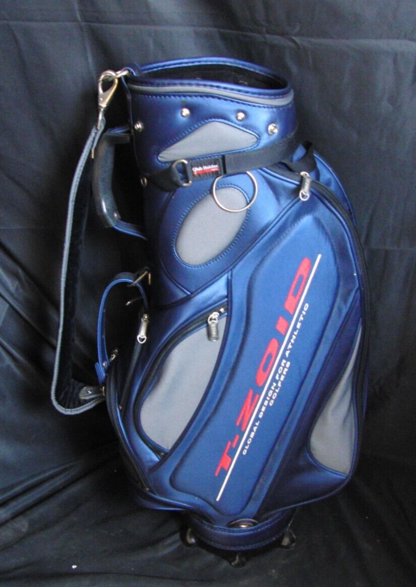 6 Division Mizuno T-Zoid Blue & Grey Tour Trolley Cart Golf Clubs Bag 3 6 Division Mizuno T-Zoid Blue & Grey Tour Trolley Cart Golf Clubs Bag