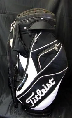 14 Division Titleist Black & White Tour Cart Golf Clubs Bag