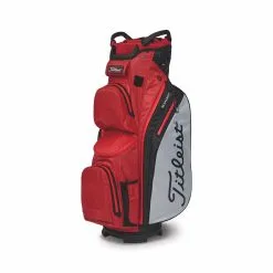 Titleist Cart 14 StaDry Bag 2023 In Black / Candy -Golf Clubs Sales NEW Cart14StaDry Dark Red Gray Black 01