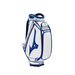 Mizuno Tour Staff Golf Bag 2022 In White / Blue -Golf Clubs Sales Tour 2