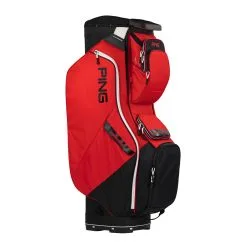 Ping Traverse 23 Cart Bag In Black / Iron / Neon Yellow -Golf Clubs Sales Traverse Red Black White