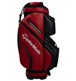 TaylorMade Deluxe 2022 Cart Bag In Driver - Red / Black -Golf Clubs Sales V9703101 TM21 Deluxe CartDriver22 RightSide